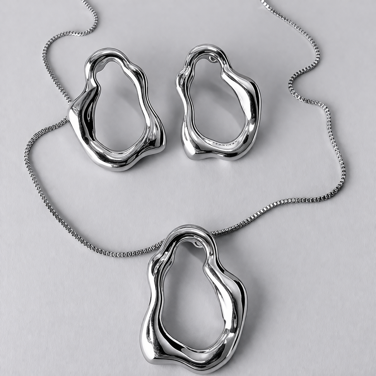 Conjunto Orgânico Glow Prata