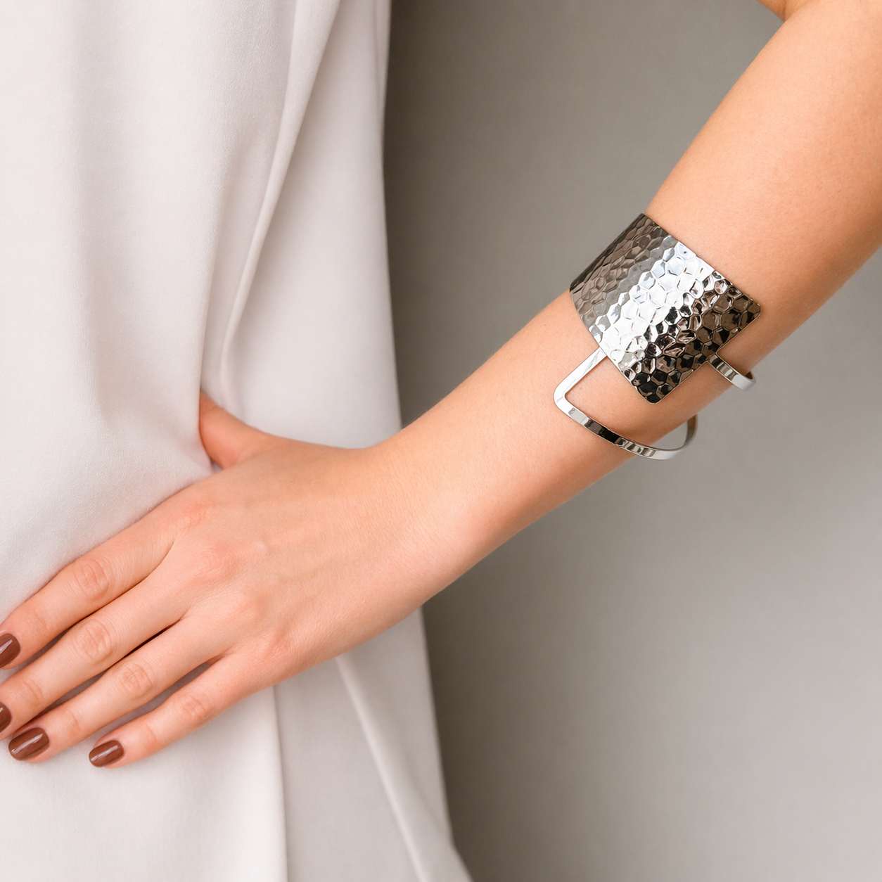 Bracelete Geométrico Prata