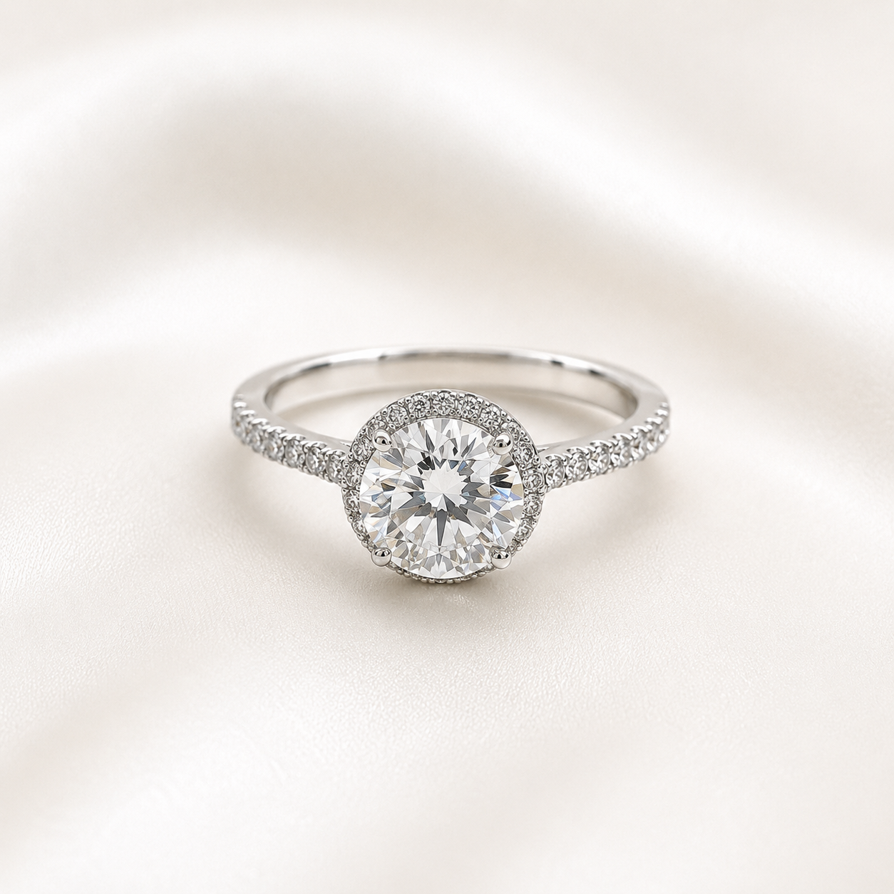 Anel Celeste Moissanite
